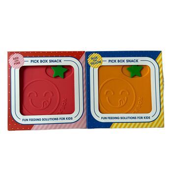 Pick Box Snack - Boîte à collation carrée en silicone à 4 compartiments 10