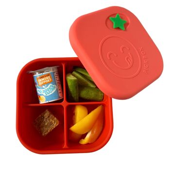 Pick Box Snack - Boîte à collation carrée en silicone à 4 compartiments 13