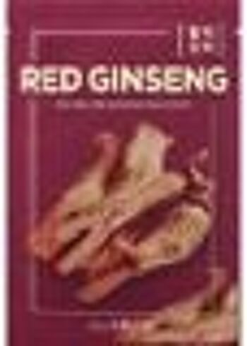 Feuille de masque au ginseng rouge naturel/Mascarilla Ginseng Rojo 21ml