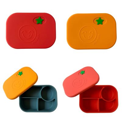 Pick Box Bento - Lunchbox aus Silikon mit 4 Fächern