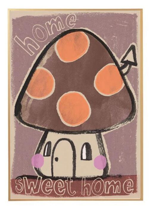 POSTER MUSHROOM 50X70CM