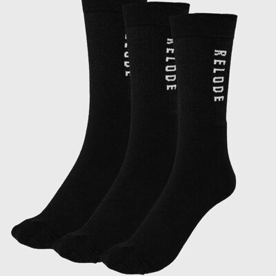Pack de 3 calcetines de entrenamiento - Negro