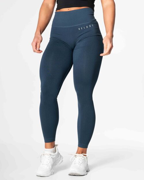 Slipstream Seamless Tights - Petrol blue