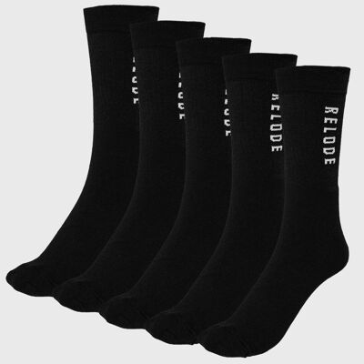 Pack de 5 calcetines de entrenamiento - Negro
