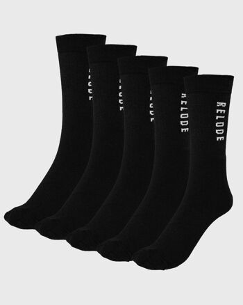 Chaussettes d'entraînement paquet de 5 - Noir