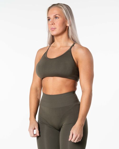 Prime Seamless Top  - Khaki green