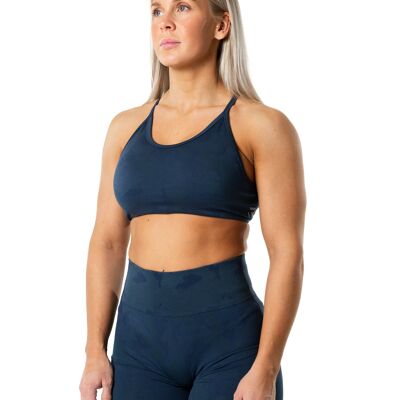 Prime Seamless Camo Top - Blau