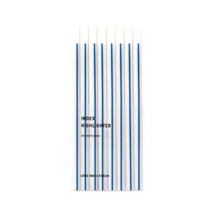 Longue ligne bleue | Onglets de notes autocollantes longs | Ruban transparent | Longues bandes adhésives pour marquer du texte