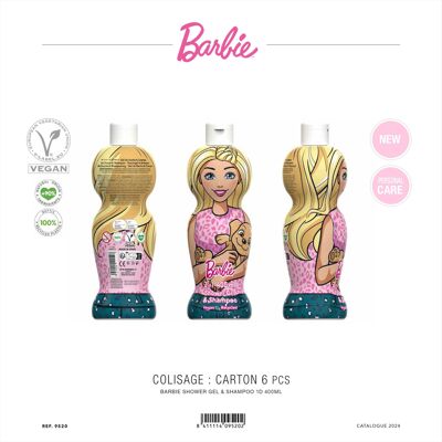 Gel doccia e shampoo Barbie con licenza 400 ml