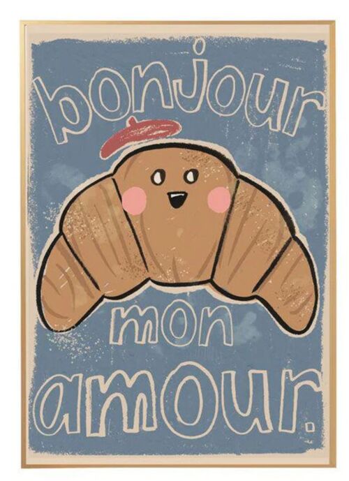 POSTER CROISSANT 50X70CM