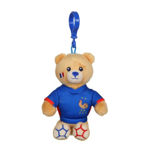 Porte-clés Ourson Maillot FFF - 10 cm