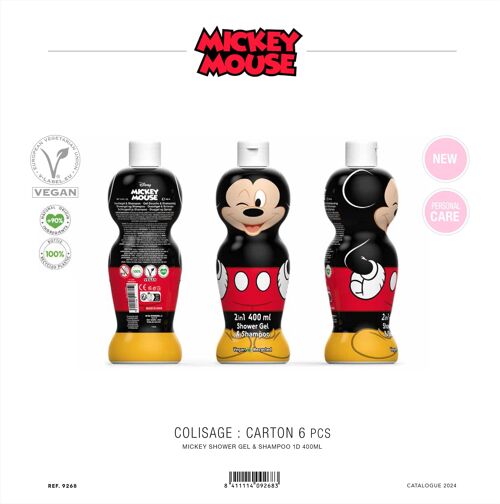 Disney - Mickey Gel Douche & Shampoing Licence 400 ml