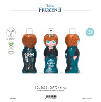 Frozen - Anna Gel Douche & Shampoing Licence 400 ml