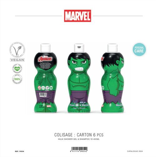 Hulk Gel Douche & Shampoing Licence 400 ml