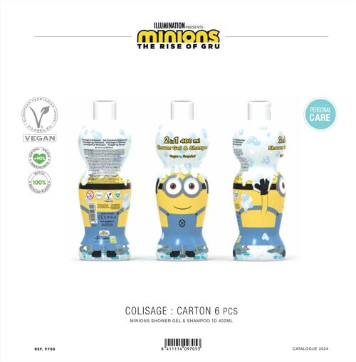 Minions Gel Douche & Shampoing Licence 400 ml