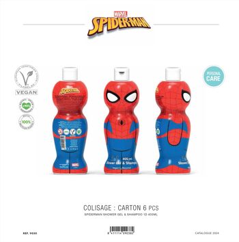 Spiderman Gel Douche & Shampoing Licence 400 ml