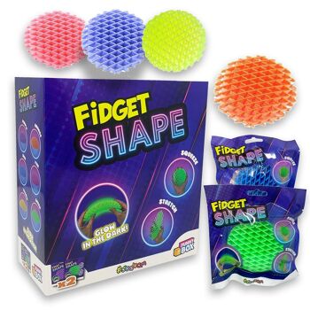 FORME FIDGET : BOÎTE DRÔLE AVEC 2 COULEURS DIFFÉRENTES 1