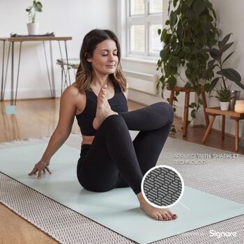 Tapis de yoga Sharklet - Menthe 3