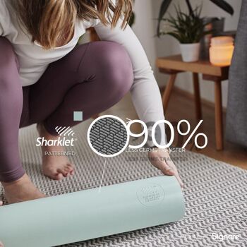 Tapis de yoga Sharklet - Menthe 10