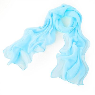 Blu brillante - Chiffon semplice