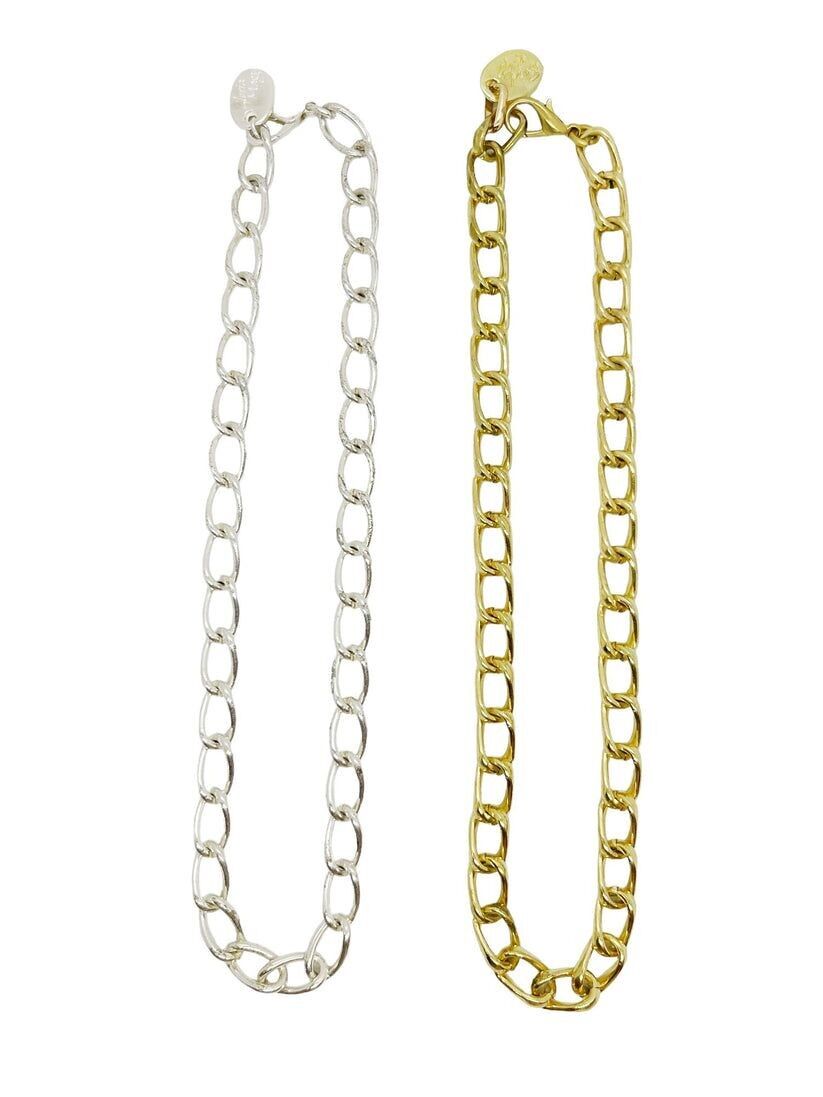 Collane a catena mix in argento e oro