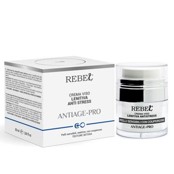 Rebel Antiage Pro Crème Visage Anti-Stress Apaisante Anti-Âge