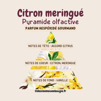 Bougie gourmande Citron Meringué 2