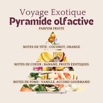 Bougie gourmande Voyage exotique 4