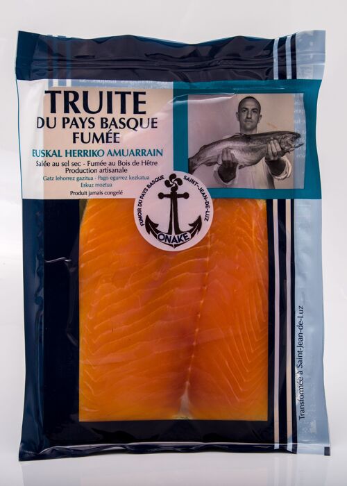 Truite Pays Basque Fumée, 4/5 Tranches 150g