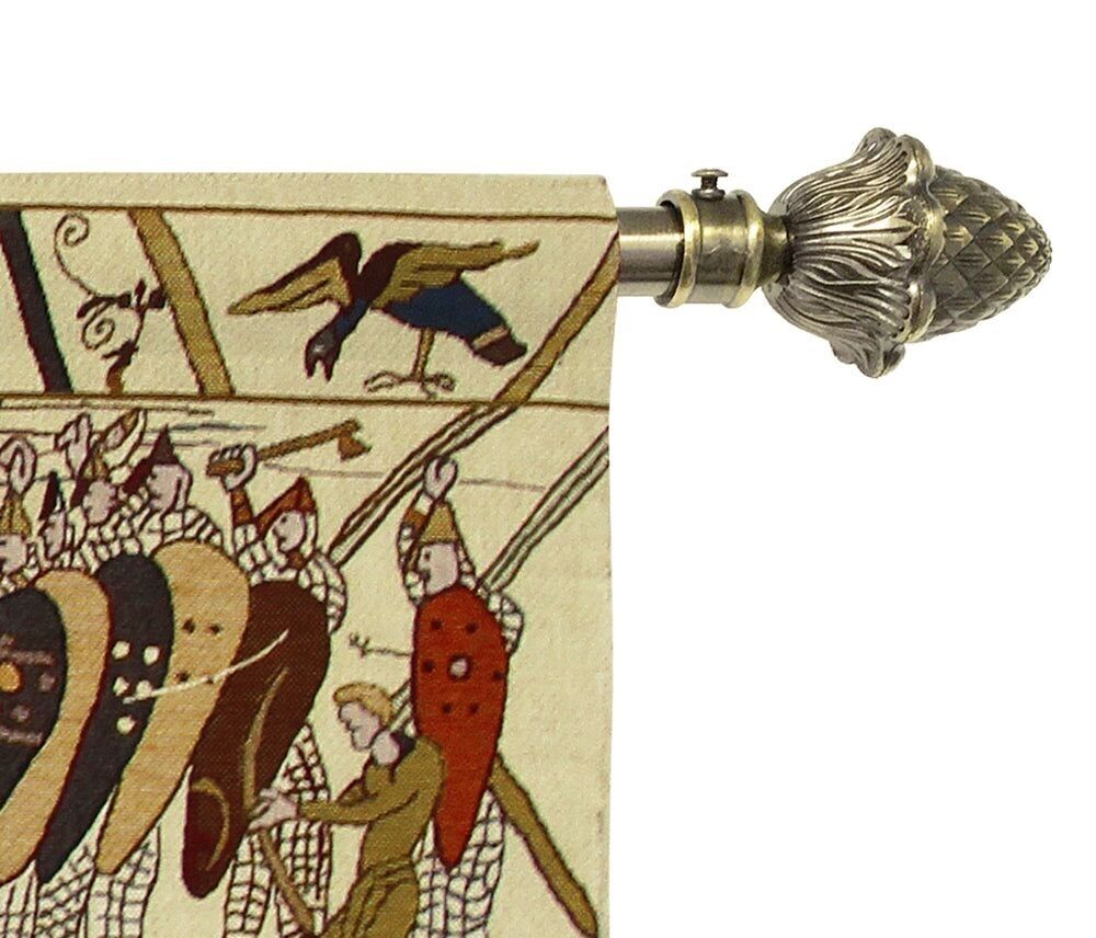 Varilla de metal para colgar en la pared.