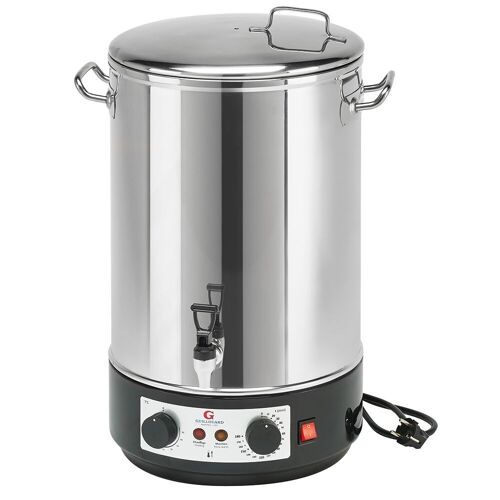 Bouilleur Electrique 10 Bocaux/ Autocuiseur 32L - Inox - Avec robinet, colonne intérieure et 6 ressorts | GUILLOUARD