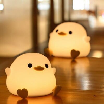 Veilleuse LED en silicone canard