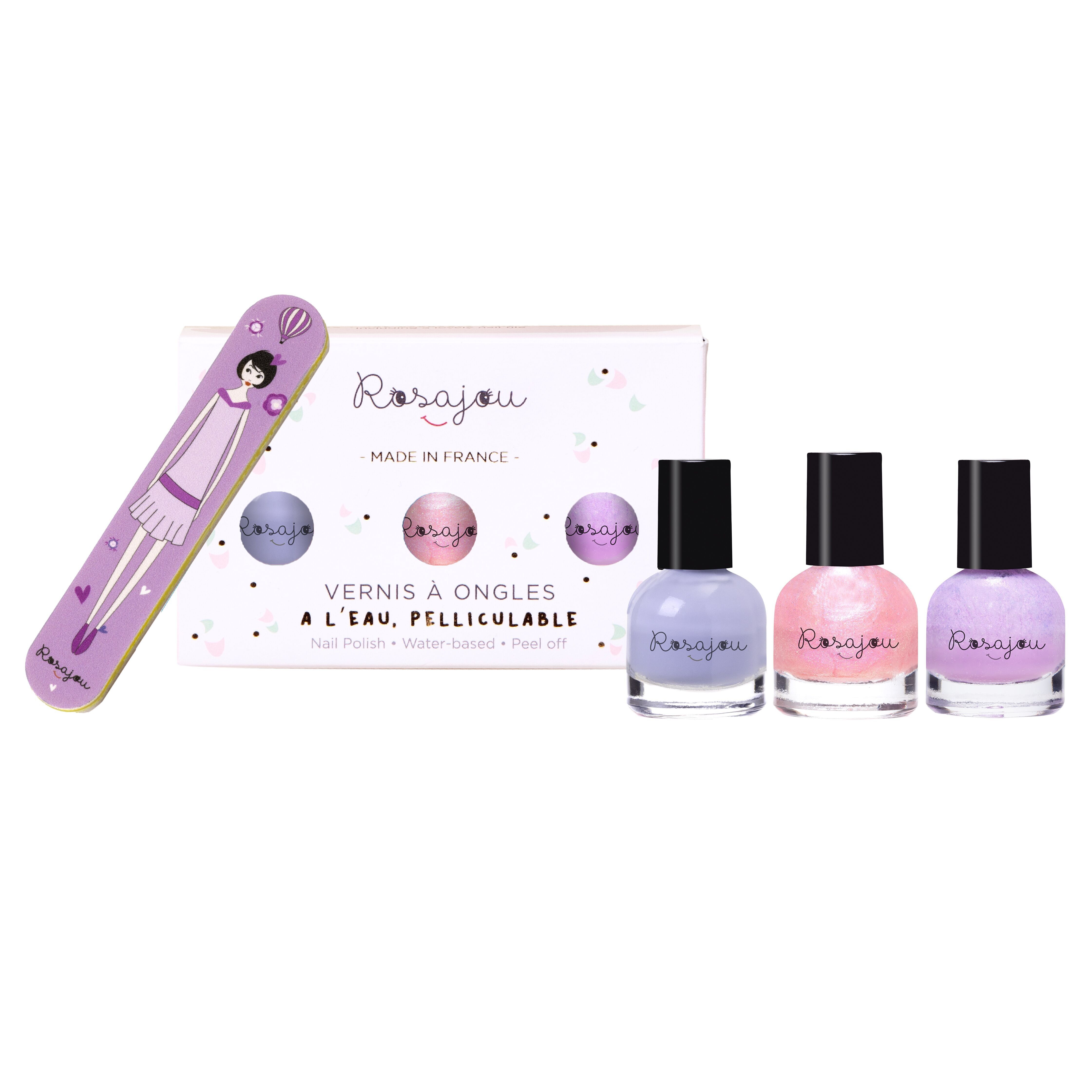 NEW - Box of 3 Cool x Magic x Lavender varnishes + nail file