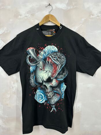 #12 T-shirt imprimé tête de mort "Étreinte du Cobra" 2