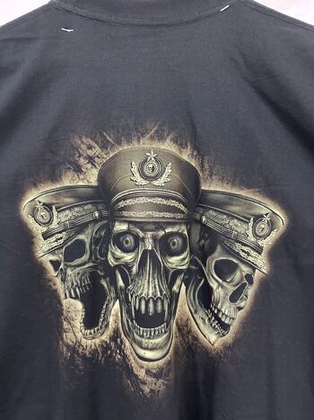 #1 T-shirt imprimé tête de mort capitaine : "Capitaine Squelettique" 3