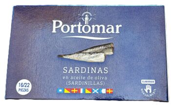 Sardines en conserve à l'huile d'olive extra Portomar 1