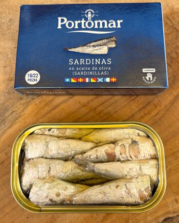 Sardines en conserve à l'huile d'olive extra Portomar 4