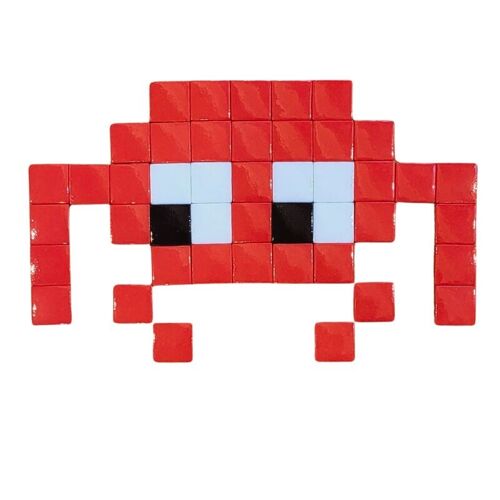 Kit mosaïque "Video game rouge" - Space Invader