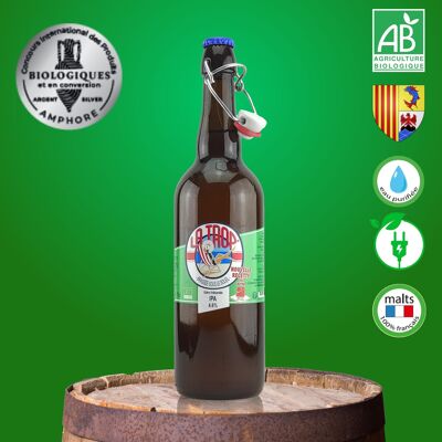 Bière IPA de Provence - La Trop' IPA bio 4,6% 75cl