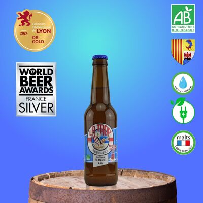 Bière blanche de Provence - La Trop' blanche 4,4% 33cl