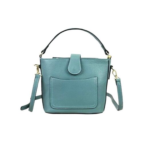 Bolso de Mano Piel con Compartimento Frontal para Mujer B2B