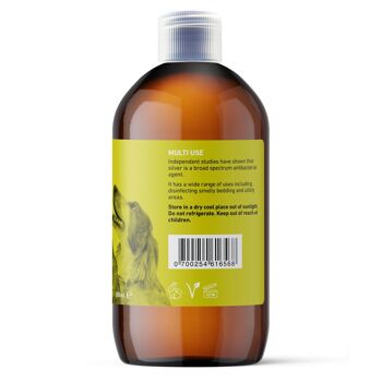 Bouteille de soins pour animaux de compagnie en argent colloïdal transparent de 10 ppm, 500 ml 6