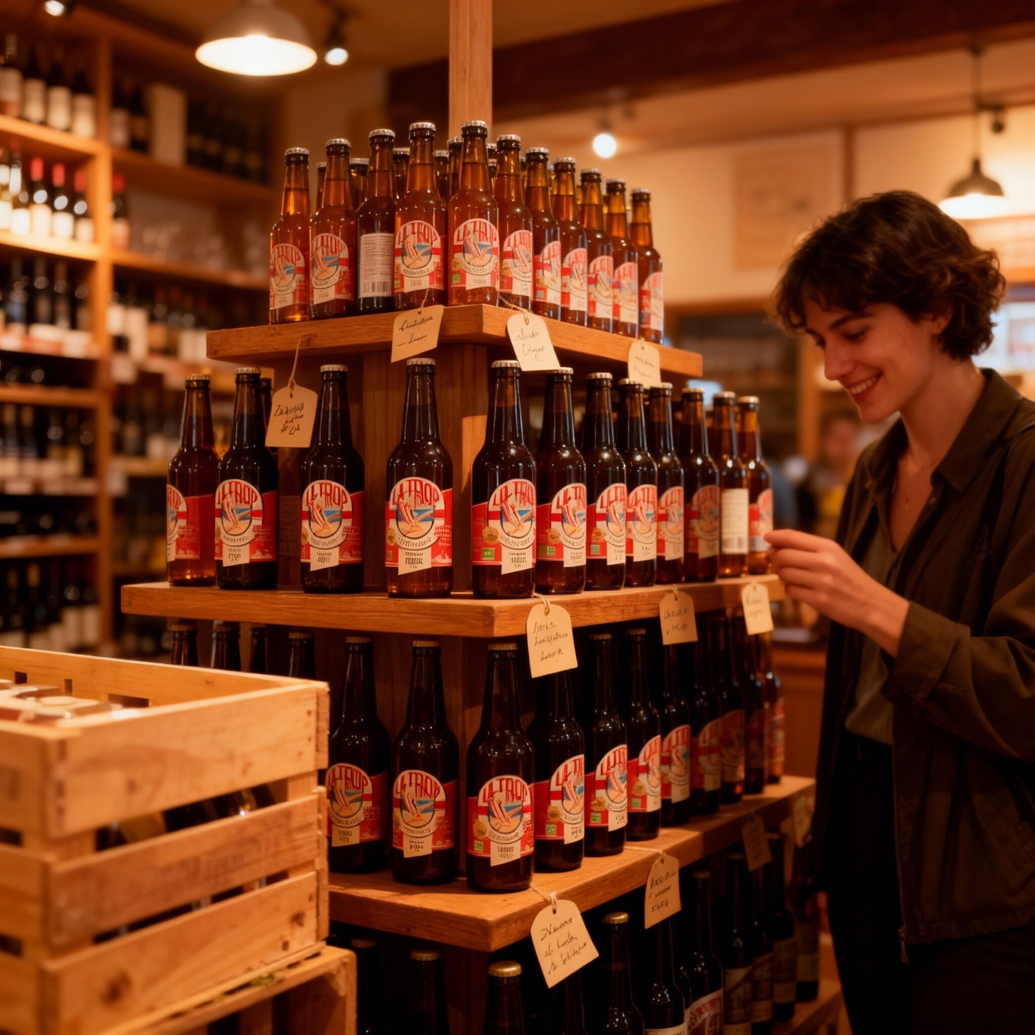 Amber beer from Provence - La Trop' ambrée 6.6% 33cl