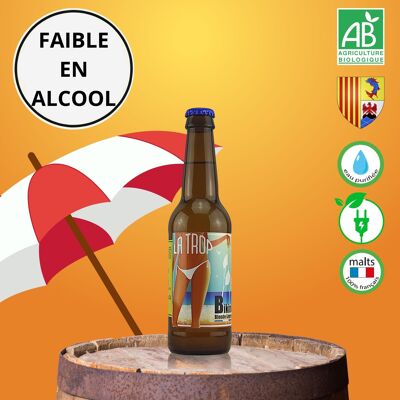 Bière blonde légère de Provence - La Trop' BIKINI bio 3,3% 33cl