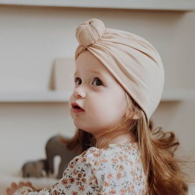Turban hat - Nude