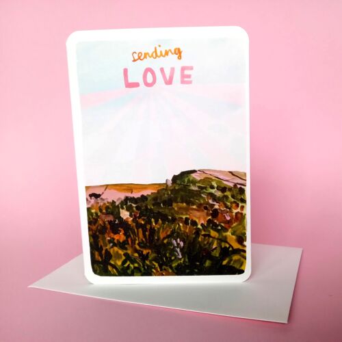 Sending Love Valentine Card