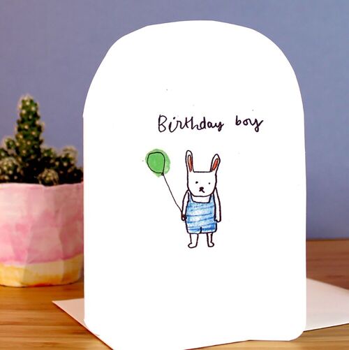 Birthday Boy Bunny Card