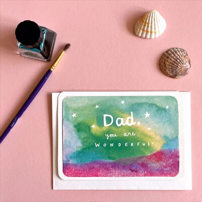 Cielo maravilloso para el día del padre