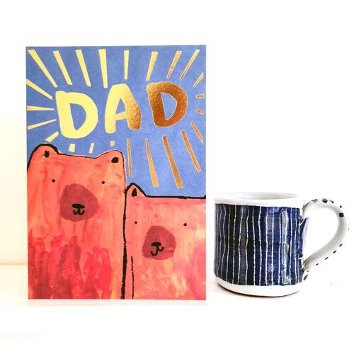Gold Dad Bears Father’s Day Card