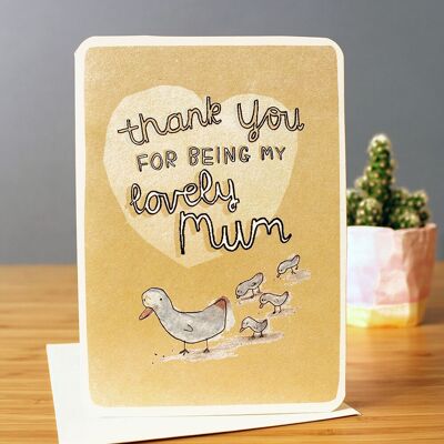 Muttertagskarte für „Lovely Mum“